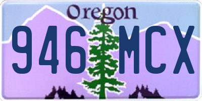 OR license plate 946MCX