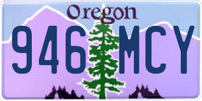 OR license plate 946MCY