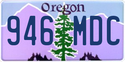 OR license plate 946MDC