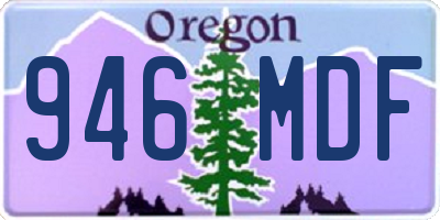 OR license plate 946MDF
