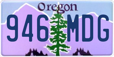 OR license plate 946MDG