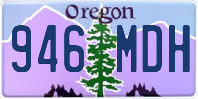 OR license plate 946MDH
