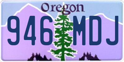 OR license plate 946MDJ