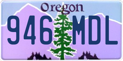 OR license plate 946MDL