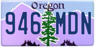 OR license plate 946MDN