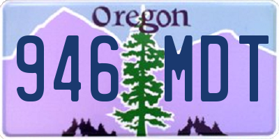 OR license plate 946MDT
