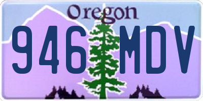 OR license plate 946MDV