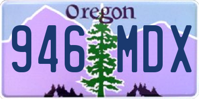 OR license plate 946MDX