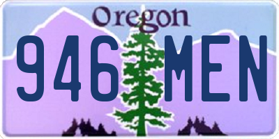 OR license plate 946MEN