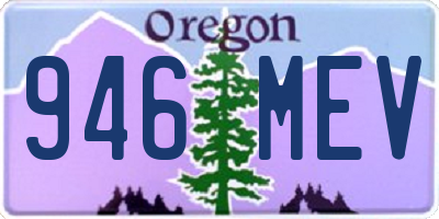 OR license plate 946MEV