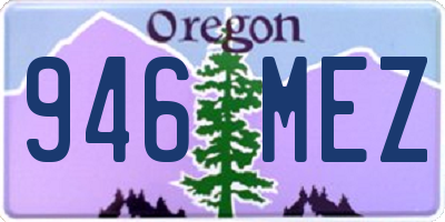 OR license plate 946MEZ