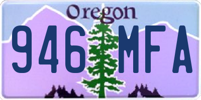 OR license plate 946MFA
