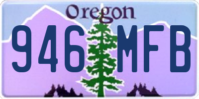 OR license plate 946MFB