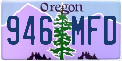 OR license plate 946MFD