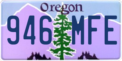 OR license plate 946MFE