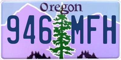OR license plate 946MFH