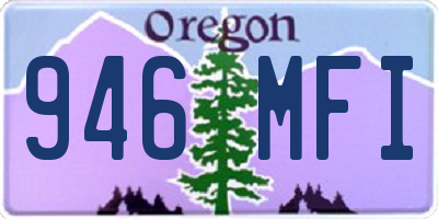OR license plate 946MFI