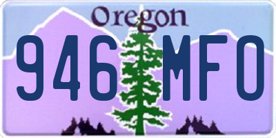 OR license plate 946MFO