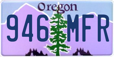 OR license plate 946MFR