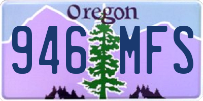 OR license plate 946MFS