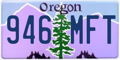 OR license plate 946MFT