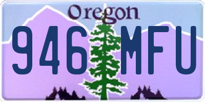 OR license plate 946MFU