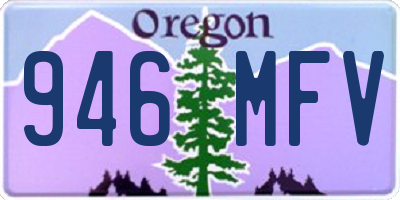 OR license plate 946MFV