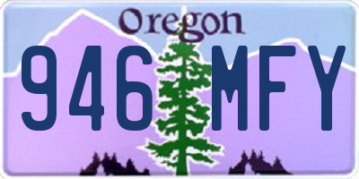 OR license plate 946MFY