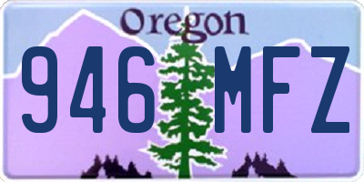 OR license plate 946MFZ
