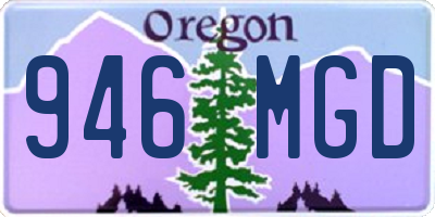 OR license plate 946MGD