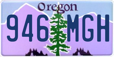 OR license plate 946MGH