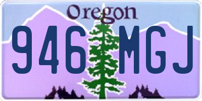 OR license plate 946MGJ