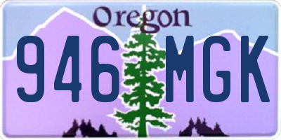 OR license plate 946MGK