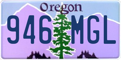 OR license plate 946MGL