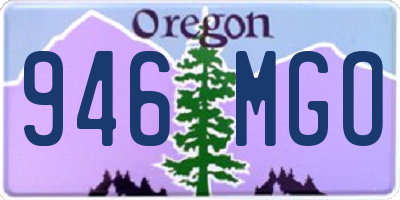 OR license plate 946MGO
