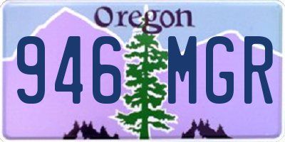 OR license plate 946MGR