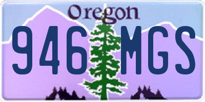 OR license plate 946MGS