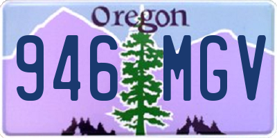 OR license plate 946MGV