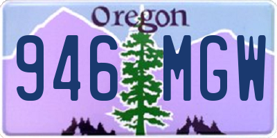 OR license plate 946MGW