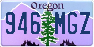 OR license plate 946MGZ