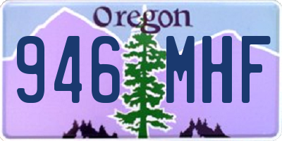 OR license plate 946MHF