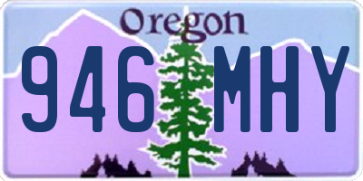 OR license plate 946MHY