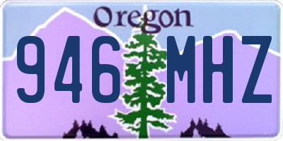OR license plate 946MHZ