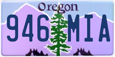 OR license plate 946MIA