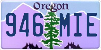 OR license plate 946MIE