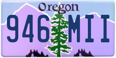 OR license plate 946MII