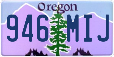 OR license plate 946MIJ