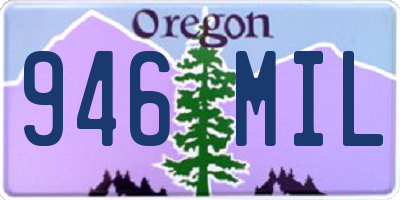 OR license plate 946MIL
