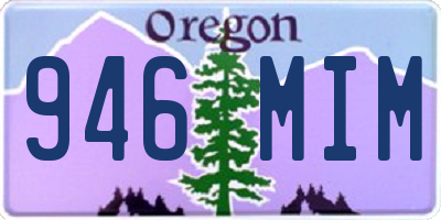 OR license plate 946MIM