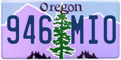 OR license plate 946MIO